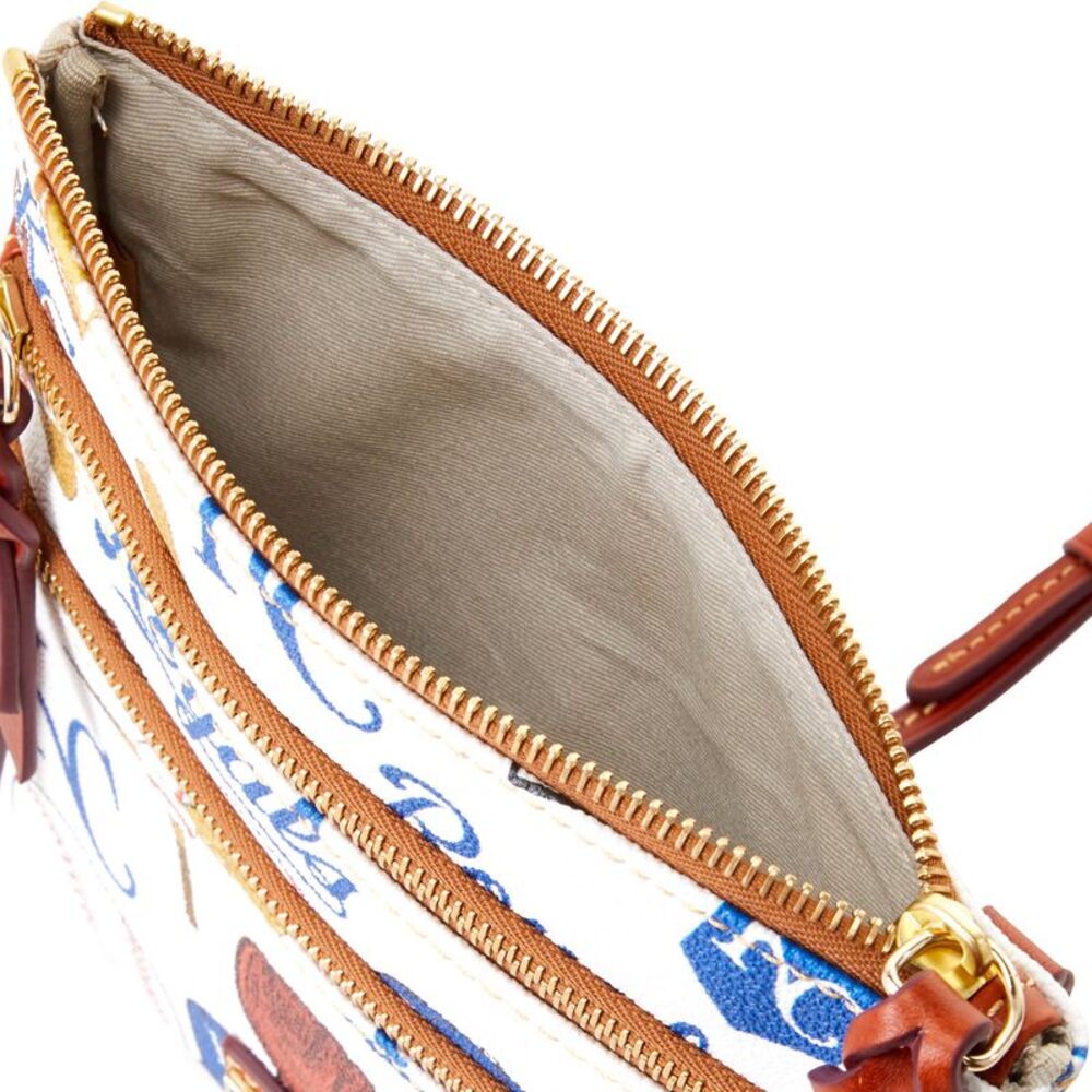 Dooney & Bourke MLB Kansas City Royals N S Triple Zip Crossbody - ROYALS - Picture 3 of 4
